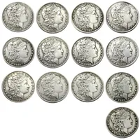 공장 미국 Morgan Dollars 1878-1893 사본 공예 날짜 금속 Different Silver Plated Mintmark Coins Price Dies Manufacturing "CCQUO LXKF