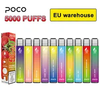 EU US -Lagerhaus Eletronische Zigarette Original Mesh Spule 5000 Puffs Poco riesige Einweg -Vape -Stift -Patronen wieder aufladbare 15 ml 10 Geschmack