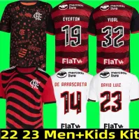 22 23 Maglie da calcio Flamengo 2022 Diego E.Ribeiro Gabriel B. Gabi Pedro Vidal de Arrascaeta Gerson B.Henrique Camisa Mengo Men Domenne Kit Kit Shirts Football Shirts