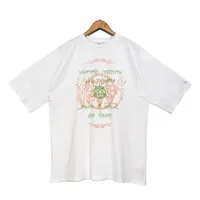 2023 Designer mass camisetas homens Mulheres moda redonda de pesco￧o camisetas de impress￣o casual m-xxl