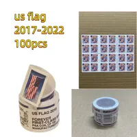 US stickers Flag First Class Rate Stamps One Roll Of 100 For Envelopes Letters Postcard Office Cards Mail Supplies Anniversary