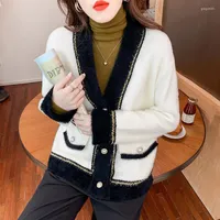 Jackets femininas temperamento espessado e macio casaco feminino coreano coreano solto chamarras de mujer chaiketa rechota roupas para mulheres