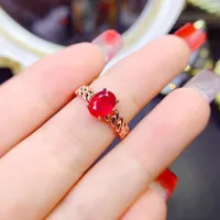 Cluster Rings Ring Sterling Silver 925 Ruby Natural Gemstone Wedding Women's Luxury Free Mail Jewelry Original