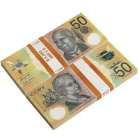 Andere festliche Partyzubeh￶r liefert Prop -Australische Banknoten Australische Dollar 20 50 100 Papierkopie FL Print Banknote Fake Monopoly Film Dhiuk