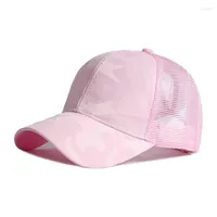 Ball Caps Fashion Camouflage Cap da baseball per donne Summer Casual Net Hat Woman Black