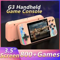 G3 Portable Games Players Retro Arcade 3.5 Screen 800 Classic Game 1200mAh Double Handheld Game Console Horizontal Screen Child's Gifts