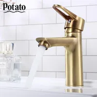 Bathroom Sink Faucets Potato Paint Bronze And Cold Single Handle Toilet Faucet For Basin P10270-2