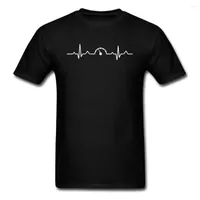 Men's T Shirts Car Speedometer Mechanic Heartbeat Speed Motorcycle Printed Tshirt Racer Game Auto Motorbike Shirt Black Great Tees Men