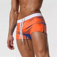 Men's Shorts Beach Men Zipper Pocket Swimsuit Mens Fast Dry Casual Boardshorts Joggers Trunks Summer Short Homme Masculino