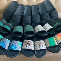 Mens Designers Slides Womens Web Slippers Fashion Floral Slipper Leather Rubber Flats Tigers Matelasse Blooms floral Sandals Summer Beach Loafers Flip Flops