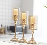 The latest retro Candle Holders dinner prop lights Nordic romantic candlestick ornaments a variety of styles to choose from support customized logo