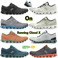 2023 TOP ON Running Cloud X Shoes Men Black Ash Alloy Cinza Cinza Aloe Tempestade Blue Rust Red Runner Sneakers Women Designer Recupera￧￣o de lazer Fitness Sport Trainers