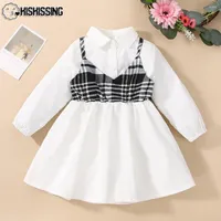 Girl Dresses KISKISSING Baby Dress Mother Kids Charm Holiday Plaid Born Clothes Children Outfits Suits Birthday Fashion Desses