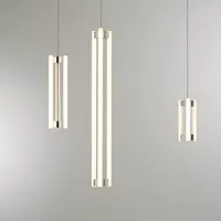 Pendants lampes post moderne lampe d'art créatif pour le restaurant table de restauration comptoir cuisine nordique simple luxe décoratif léger