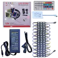 3LED RGB LED -ljusmodul 5050 SMD -moduler Store Front Window Sign Strip Lights Storefront DC12V Power Control Color Box Luminous Word Now