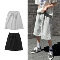 Men's Shorts Straight Casual Men Clothing Summer New Korean Oversized Solid Color Simple Drawstring Baggy Male Sweatpants Y2302