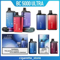 Ef Bar BC5000 Ultra Disposable E cigarettes 5000 Puffs Vape Pen 13ml Pre-filled Mesh Coil Pods Cartridges 650mAh Rechargeable Battery Vaporizer lost mary flavors
