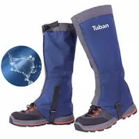 Gaiters 1Pair Leg Gaiter Waterproof Snow Boot Gaitors 420D Anti-Tear Nylon Fabric Leggings Cover Outdoor Fishing Skiing Hiking 230203