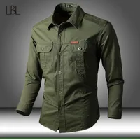 Men's Casual Shirts Men Army Tactical SWAT Soldiers Military Combat Male Long Sleeve Mens Slim Fit Breathable Sport Tops 230202