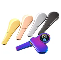 Smoking Pipes Metal pipe, zinc alloy spoon, 2nd generation upgraded classic original gift package