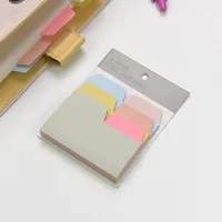 Fresh Candy Color Notepad Self Adhesive Index Memo Pad Sticky Notes Bookmark School Office Supply