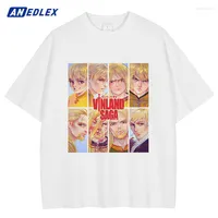 Men's T Shirts Men Streetwear Shirt Harajuku White Anime Graphic T-Shirt 2023 Summer Short Sleeve Tshirt Hip Hop Cotton Tops Tees Unisex