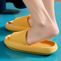 Slippers Thick Platform Cloud Non-slip EVA Soft Waterproof Women Sandals Damping Silent Bathroom Indoor Shoes For