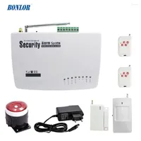Alarm Systems (1 Set) Home Security 6 Wireless Zone And 4 Wire Sms Gsm System PIR Motion Sensor Magnetic Door Open Burglar