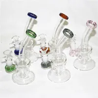 Hookahs Heady Beaker Bong Glass Bongs Straight Tube Water Pipes Mini Oil Dab Rigs Smoking Pipes 14mm Female joint With Bowl