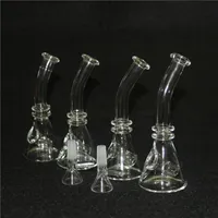 Mini Glass Bong Adapter Converter Hookah 10mm Female to 14mm Male 18mm Thick Pyrex Oil Rig 10mm glass herb bowl