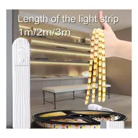 LEDストリップ5M USB Tira Stripe Light Waterfulf Flexible Lamp Tape Motion Sensor Kitchen Closet Canveet Cabinet Stair Strip Drop Defive DHH7O
