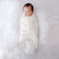 Couvertures émouvantes Babies Sacs de couchage nés Baby Swaddle Wrap enveloppe 100% coton 03 mois couverture SleepSack 230202