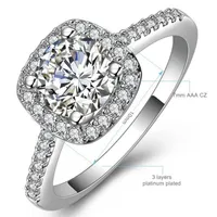 selling ring 925 Sterling Silver Wedding Party with cubic zirconia Fit Suit Women fine jewelry whole276x