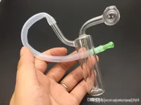 wholesale Traveling Water pipe glass bong portable Smoking wate Pipe ash catcher bong with hose Thick Recycler Oil Rig for Smoking