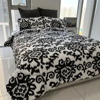 Bedding Sets Home Textile Solid Color Pillow Case Bedspread AB Side Quilt Cover Boy Kid Teen Girl Linens Set King Queen