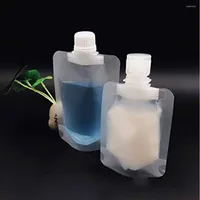 Storage Bottles Pouch Stand Up Portable Ones Subpack The Liquid Refillable Makeup Packing Bag Transparent Clamshell Packaging