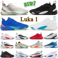 Jumpman Luka 1 hommes Chaussures de basket-ball oreo pour l'amour Bred Quai 54 Blue Red Sport PF 1s Sneakers Menstrainer Taille 40-46 US 7-12 E0I9 #