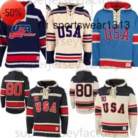 1980 Miracle On Team Usa Ice Hockey Jerseys Hockey Jersey Hoodies Custom Any Name Any Number Stitched Hoodie Sports Sweater