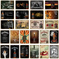 Retro Ice Cold Jennessee Whiskey Metal Tin Sign Wine Beer Vintage Painting Poster Wall Sticker Pub Bar Home Casino Decor Art Gift