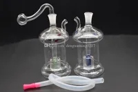 NEW DESGIN glass Bong Heady Bongs mini Dab Rig Water pipe Thick oil rigs wax smoking hookah bubbler pipes with 10mm glass bowl hose