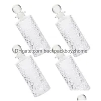 Storage Bottles Jars 4Pcs Delicate Creative Glass Fragrance Release Transparent Drop Delivery Home Garden Housekee Organization Dhhgo