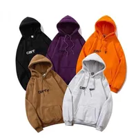 Designer hoodie embroidered letters hooded coat autumn winter plush pullover sweater couple loose sweatshirt long-sleeved hoody