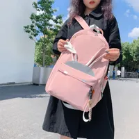 Sacs d'école 2023 Kawaii Backpack Femmes Mignon sac à école sac à dos féminin pour les filles de style coréen cahier de haute qualité campus