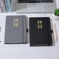 Schedule Book Planner Agenda 2023 Sketchbook Hard-faced With Pen Insert English Notebook Creative Diary