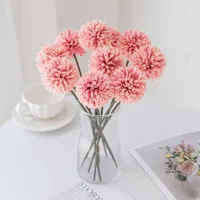 Dried Flowers Artificial Flower Desktop Photographic Props Home Furnishing Decoration Table Tennis Chrysanthemum Hydrangea 0201