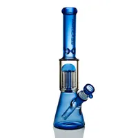 Hookah glass bong water pipe 2023 new 11in three color beaker bongs ice catcher thick material for smoking with 14 mm glass bowl