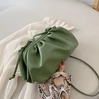 Evening Bags Women Bag Cloud-wrapped Soft Leather Madame Single Shoulder Slant Dumpling Handbag Day Clutches Luxury Designer