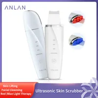 Outils de nettoyage accessoires Anlan Ultrasonic Skin épluchez peluling peluling pellette bleu soins du visage profond Machine de levage nano pulvérisateur 230202