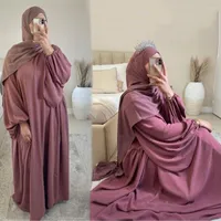 Ethnic Clothing Ramadan One Piece Prayer Abaya Dubai Hijab Dress Eid Women Jilbab Kaftan Robe Long Khimar Islam Clothes Vestido Musulmane