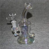 Hookahs Glass Bongs thick glass water pipes heady dab rigs bubbler bong beaker with 14mm bowl ash catcher